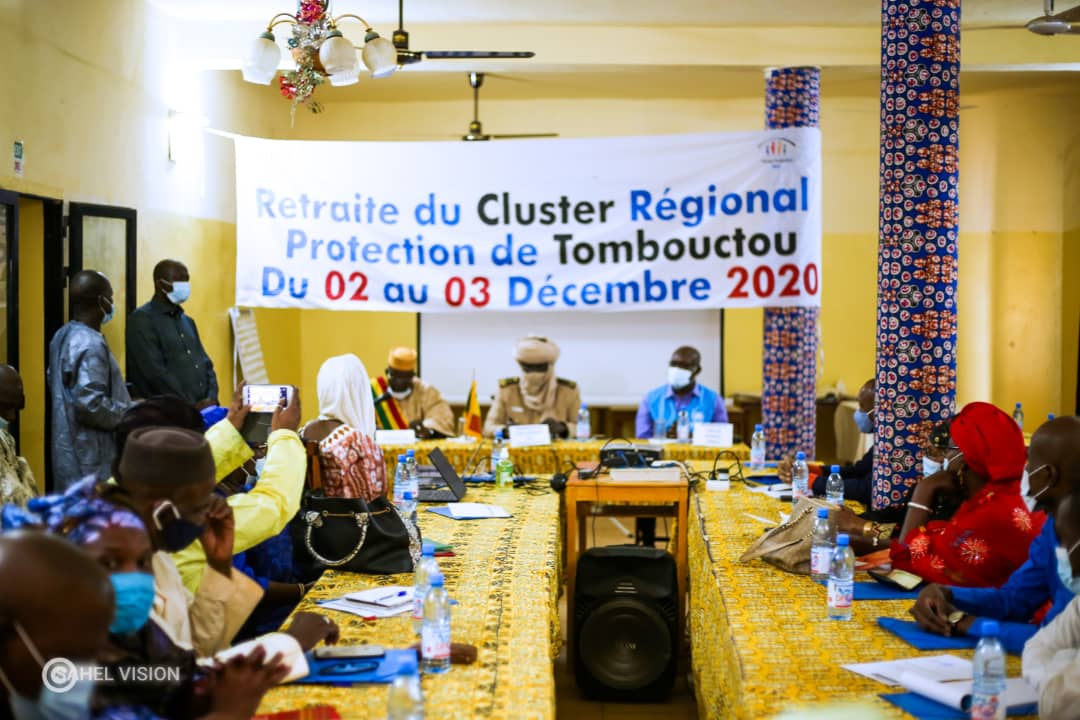 Retraite du Cluster régional protection de Tombouctou, les autorités régionales accompagnent l’UNHCR.